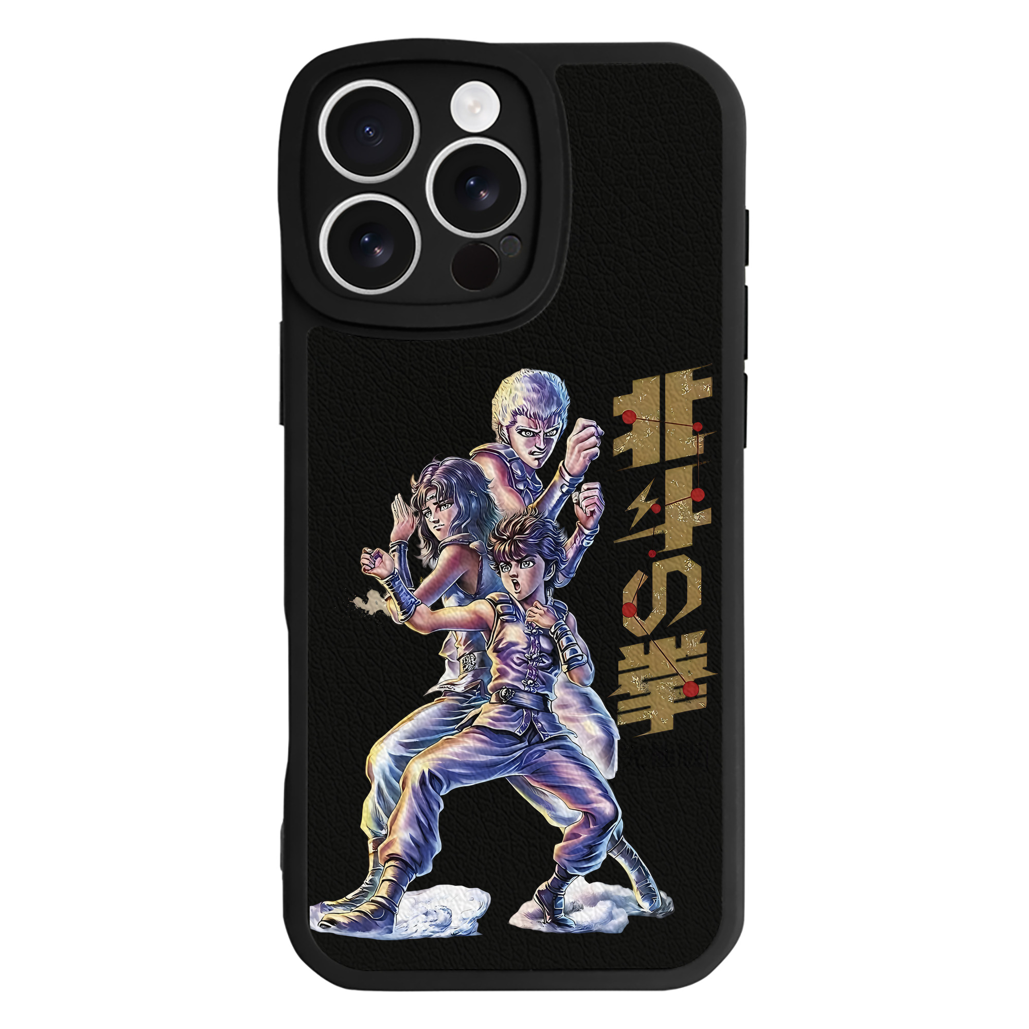 （画像用） 北斗の拳 Fist of the North Star 【iPhone 16シリーズ対応】シリコンスマホケース（レザー調） 材質：シリコン